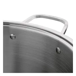 Garnek wysoki ze stali nierdzewnej z pokrywką Starke Pro Aveiro 10 l