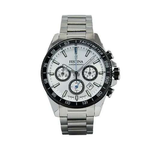 Festina Zamansız Kronograf Saatler F20560 / 1 Gümüş / Beyaz