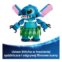 LEGO Disney 43296 Stitch i Strupka, zestaw klocków 9+