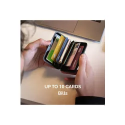 Кошелек Ogon Design Stockholm Card Case Premium V3, алюминиевый, синий