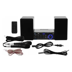 Power Audio Musicmate MM-SC990 DiscoPack 2x50W Bluetooth Radio FM Mikrofony Karaoke Czarny