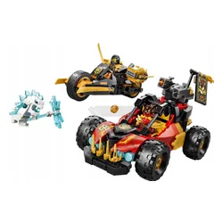 LEGO Ninjago 71864 Wielofunkcyjne pojazdy Kaia i Cole’a, zestaw klocków 7+
