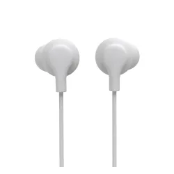 Słuchawki przewodowe Hama Douszne Curly USB-C Mikrofon Biały