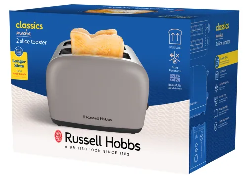 Toster Russell Hobbs Colours Plus Mocha 26931-56 Rozmrażanie 1670W