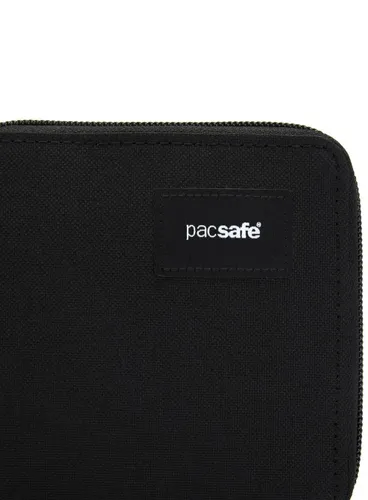 Portfel antykradzieżowy Pacsafe RFIDsafe Zip Around Wallet - jet black