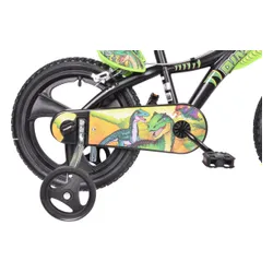 Rower dziecięcy DINO BIKES Dinozaury 16 cali dla chłopca Czarny