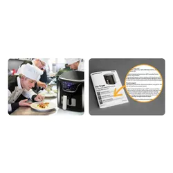 Frytkownica beztłuszczowa Air Fryer BERDSEN BD-652 5l Czarno-srebrny