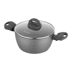 Garnek aluminiowy z pokrywką FLORINA LAVA STONE 1,6 l