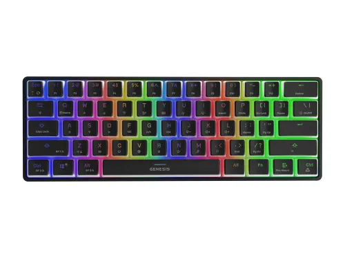 Klawiatura mechaniczna Genesis Thor 660 RGB Gateron Brown Czarny