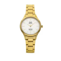 Q &amp; Q Saatler S279-001 Gold / Gold