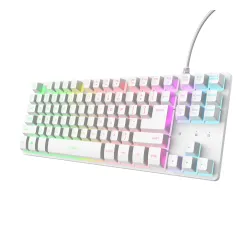 Klawiatura membranowa Trust GXT 833PS Thado TKL z podświetleniem do PS5 Biały