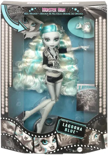 Lalka MONSTER HIGH Reel Drama Straszny Seans Lagoona Blue HKN30