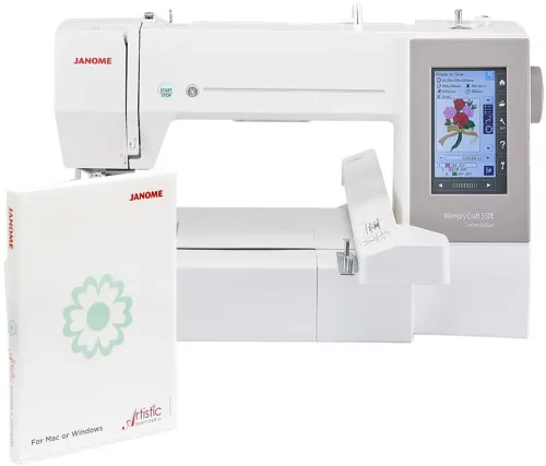Hafciarka JANOME MC550E + program JANOME ARTISTIC DIGITIZER JR