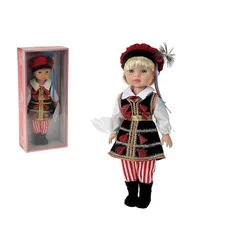Lalka chłopiec w stroju ludowym 38cm polski dźwięk