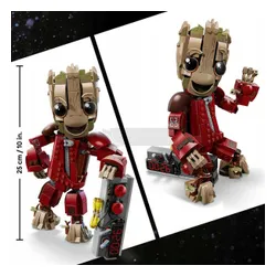 KLOCKI LEGO SUPER HEROES 76341 Groot w stroju Ravagera, zestaw klocków +10