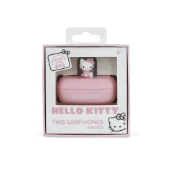 Słuchawki bezprzewodowe OTL Technologies Hello Kitty 3D Character Collectible TWS Earphones Dokanałowe Bluetooth 5.3 Różowy