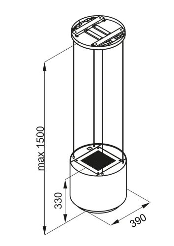 Okap Globalo Arenoflow 39.4 Inox