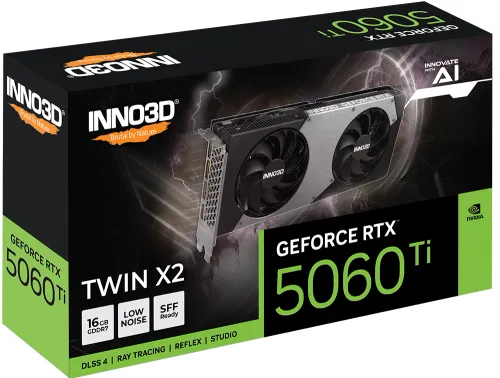 Karta graficzna Inno3D GeForce RTX 5060 Ti Twin X2 16GB GDDR7 128bit DLSS 4