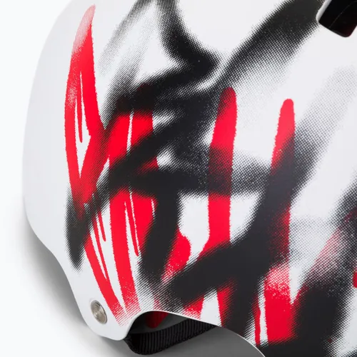 Kask rowerowy Bell Local matte white scribble