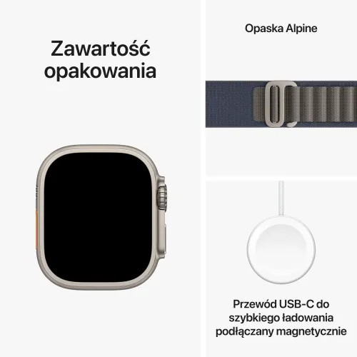 Smartwatch Apple Watch Ultra 2 GPS + сотовый титановый чехол 49 мм браслет Альпийский синий L