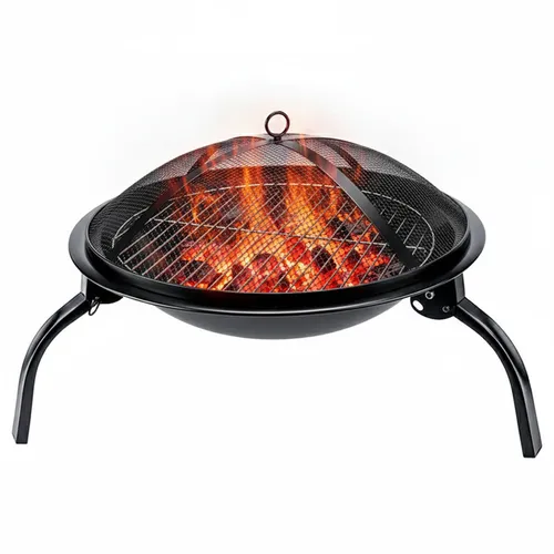 Grill węglowy VELACO VL07-BLACK Czarny