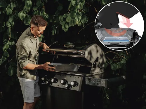 Grill gazowy BROIL KING Crown 480 Shadow Satyna 11.4 kW 65 x 44 cm