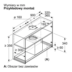 Okap Bosch DBB97DP60 Czarny
