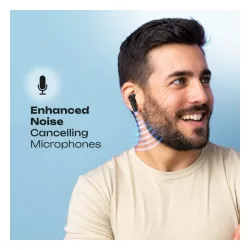 Słuchawki bezprzewodowe PowerLocus Fit ANC Dokanałowe Bluetooth 5.3 Czarny