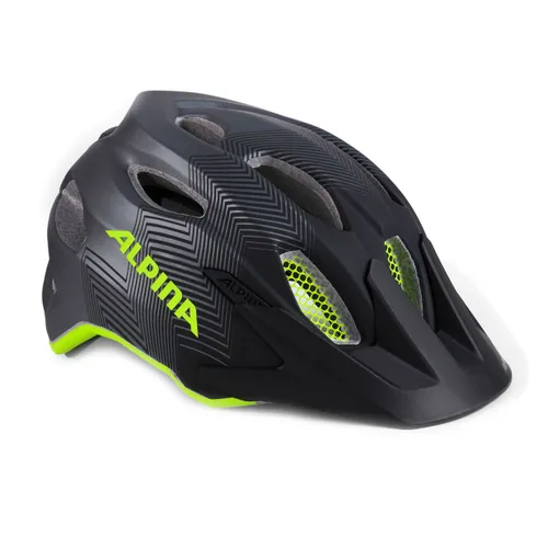 Kask rowerowy dziecięcy Alpina Carapax black neon/yellow