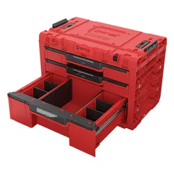 Skrzynka narzędziowa QBRICK System Prime Drawer 3 Toolbox Expert Red Ultra HD