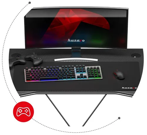Biurko gamingowe HUZARO Hero 1.4 Czarny