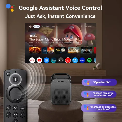 Projektor ETOE Seal Pro LED Full HD Wi-Fi Bluetooth Chromecast Google TV