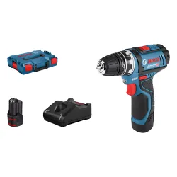 Bosch GSR 12V-15 FC Professional Akülü Matkap (+2 adet 2AH pil + Hızlı Şarj Cihazı + Kılıf)