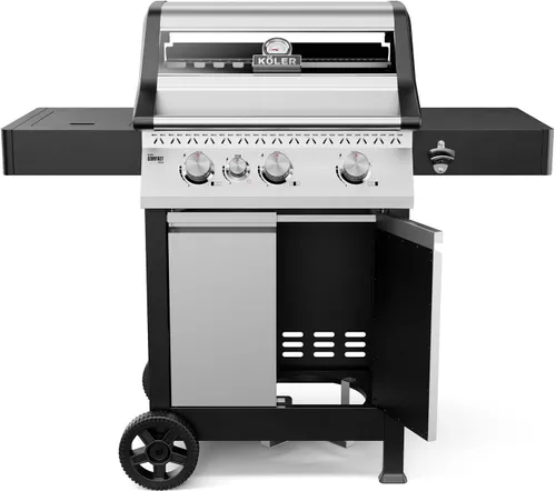 Grill gazowy KOLER Krone Compact Srebrny 15.5 kW 60 x 46 cm