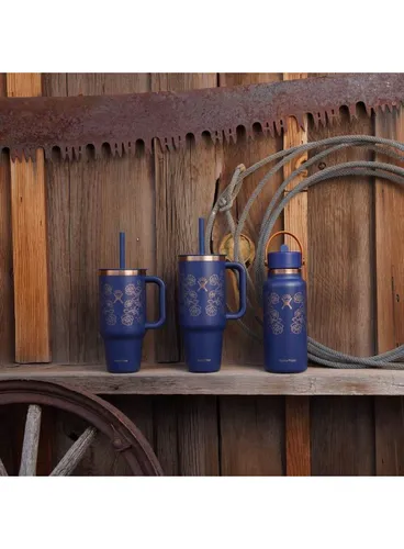 Kubek termiczny ze słomką Hydro Flask All Around™ Travel Tumbler 946 ml - western dark blue