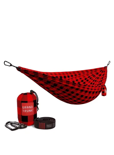 Hamak turystyczny Grand Trunk Double Deluxe Print Parachute Nylon Straps  - heritage