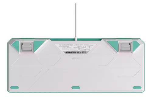 Klawiatura gamingowa ASUS RA09 TUF GAMING K3 GEN II MIKU/RD/US/PBT przewodowa optyczno-mechaniczne podświetlana zielona