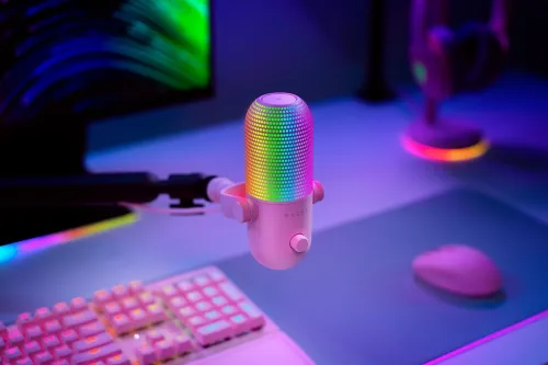 Mikrofon Razer Seiren V3 Chroma Przewodowy Dynamiczny Różowy