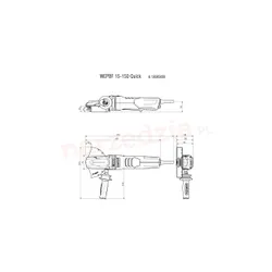 Угловая шлифовальная машина с плоской головкой Metabo Wepbf 15-150 Quick