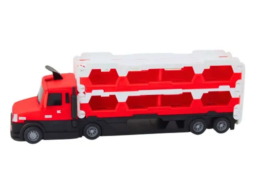 Laweta Z Pojazdami Straży Pozarnej Tor Wyścigowy 211Cm 2W1 Dźwięki Znaki