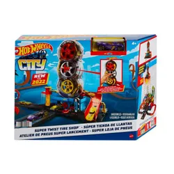 Mattel Hot Wheels City Wyścigowy warsztat opon zestaw HDP02