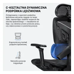 Fotel Anda Seat X-Air Pro XL Gamingowy do 120kg Tkanina Czarny