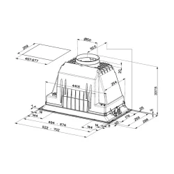Okap Faber Inka Lux Smart EV8 BK A52 Czarny