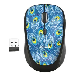 Myszka Trust Yvi Wireless Mouse Peacock 23388 Niebieski