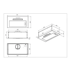 Okap Akpo WK-7 Micra LED Czarny
