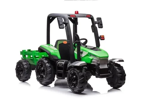 Duży Traktor Na Akumulator Dla Dziecka Blt-206 Przyczepa 24V 2X200W Pilot LED Eva Pasy Bluetooth