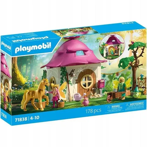 PLAYMOBIL 71838 Przytulny dom wróżek i złoty jednorożec zestaw +4 lata