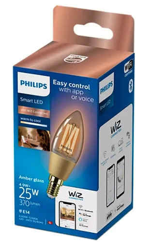 Inteligentna żarówka LED PHILIPS WFB C35 920-50 AMB 1PF 6 4.9W E14 Wi-Fi