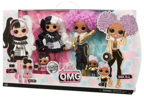 Mga L.O.L. Surprise Зимняя дискотека OMG Dollie &amp; 24K DJ Doll Set