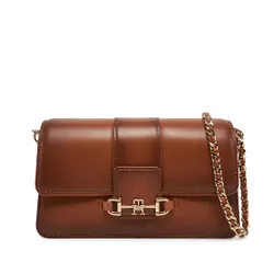 Torebka Tommy Hilfiger Heritage Leather Crossover Burn AW0AW17398